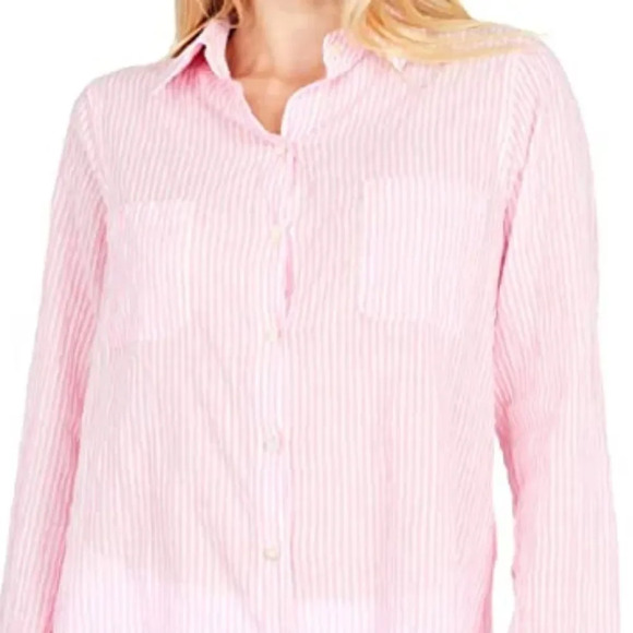 NWT LILLY PULITZER SEA VIEW BUTTON DOWN TOP - Picture 4 of 6